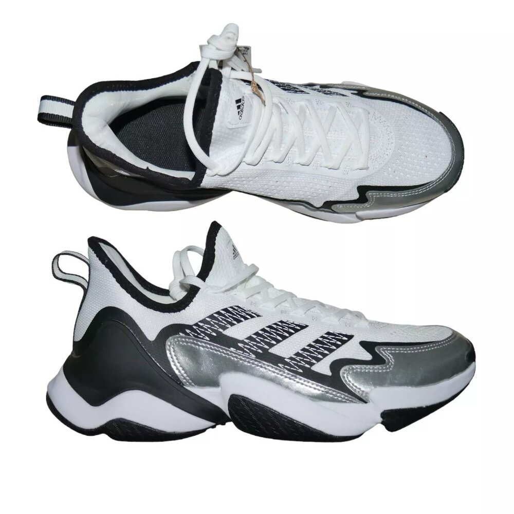 Adidas SM Impact FLX Football Turf Shoes Men's Size 10.5 Women's Size 11.5 White